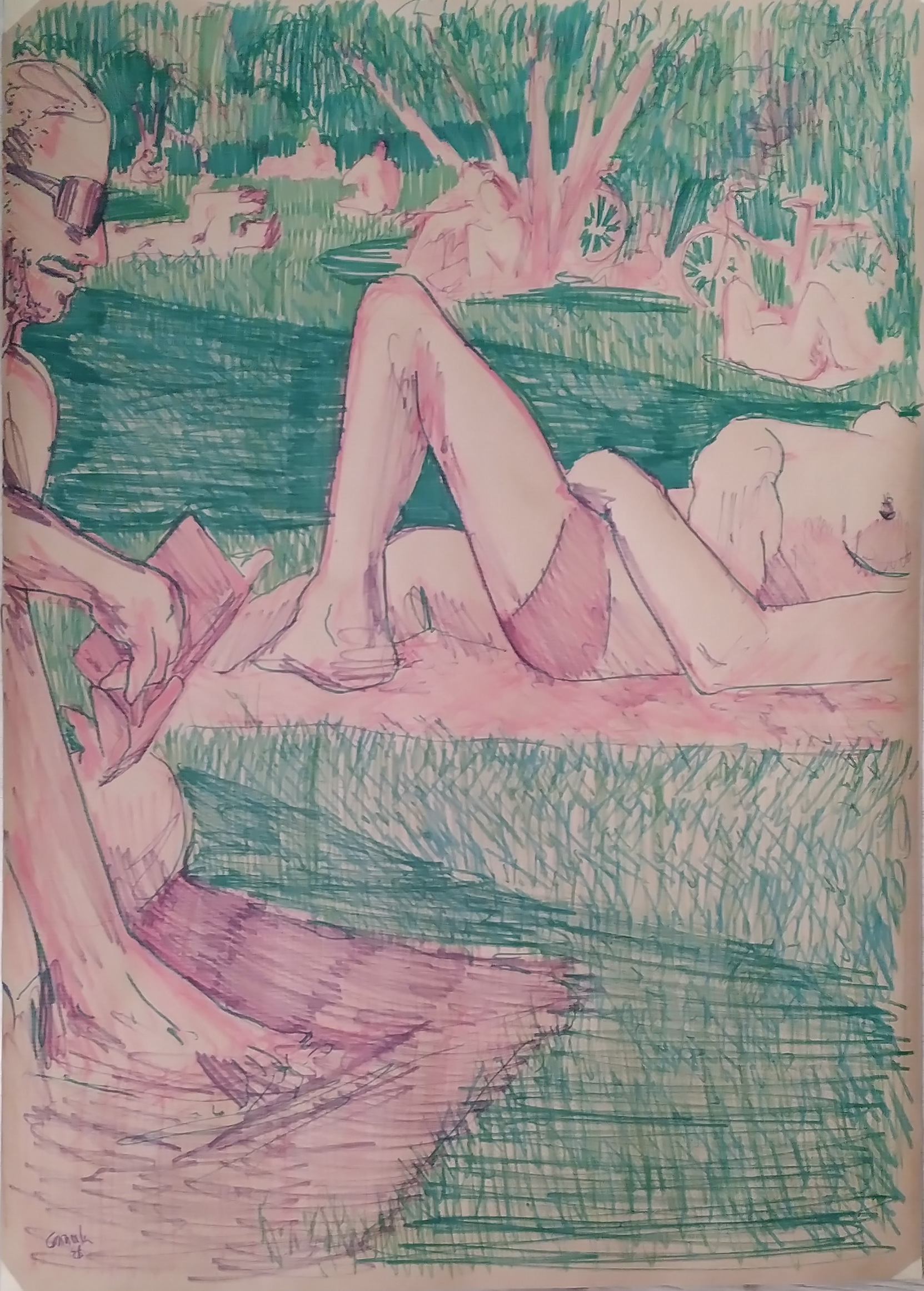 resting at fkk-hasenheide