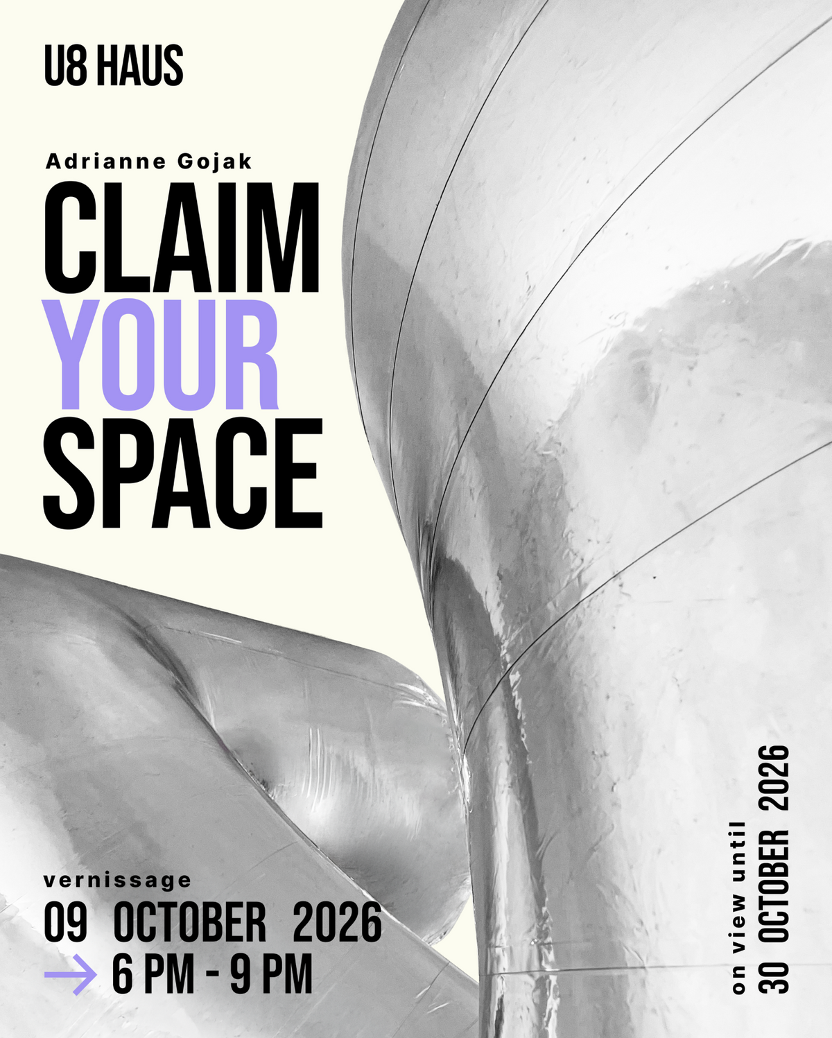 CLAIM YOUR SPACE | Vernissage 9 October | 6-9pm