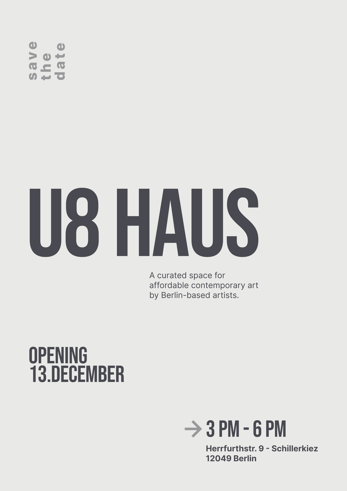U8 HAUS - OPENING - 13.12.2025