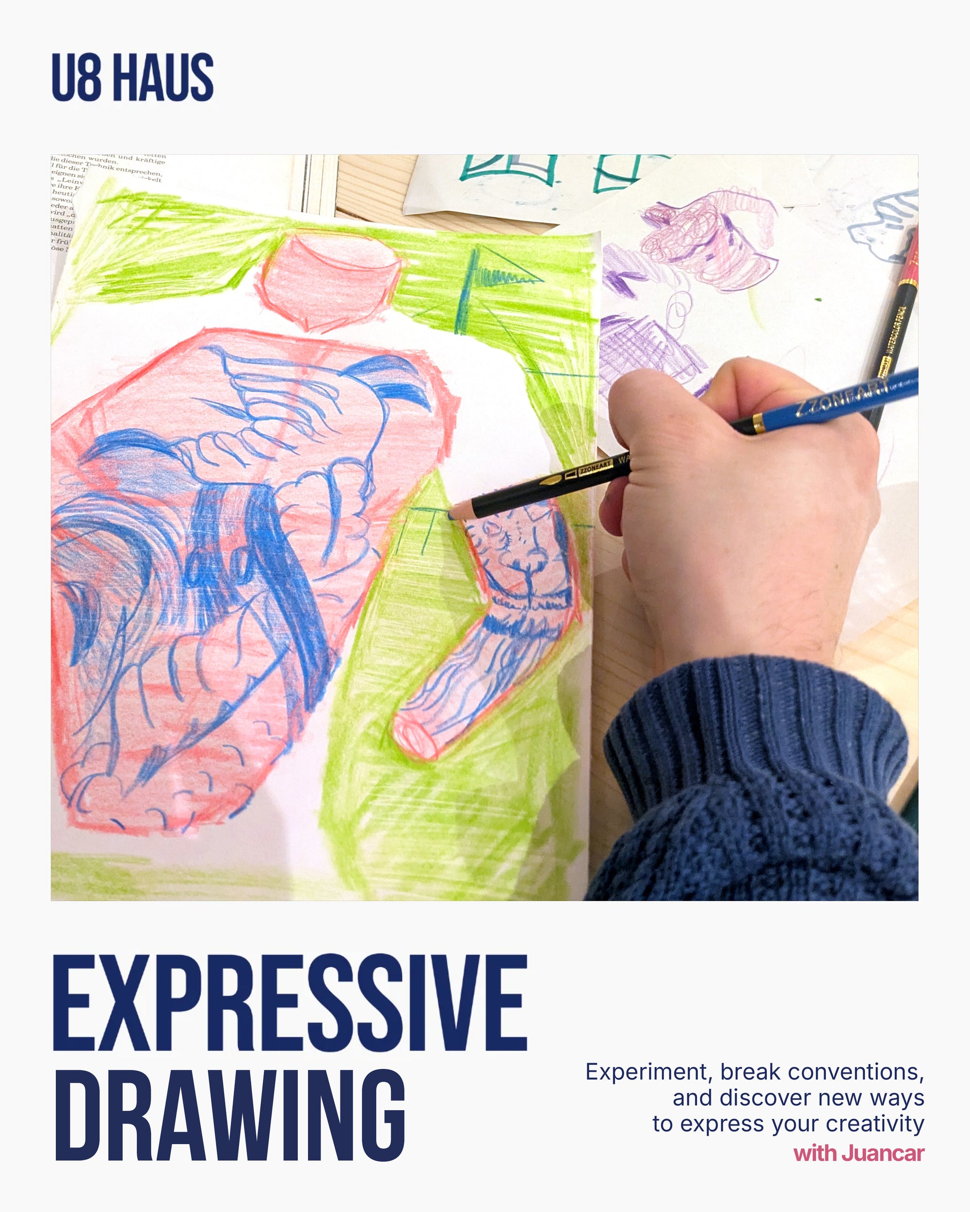Expressive Drawing | 27 October to 24 November | 5x Tuesdays | 19:00–21:00